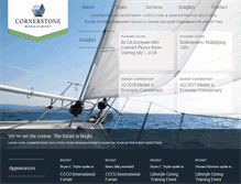 Tablet Screenshot of cornerstonemgt.net